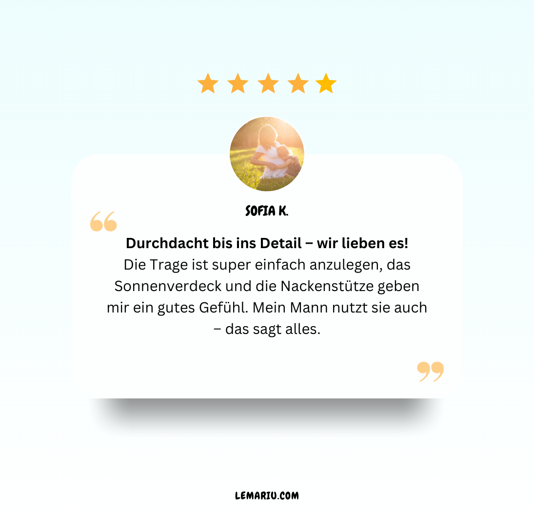 TrageGlück – Die ergonomische Babytrage