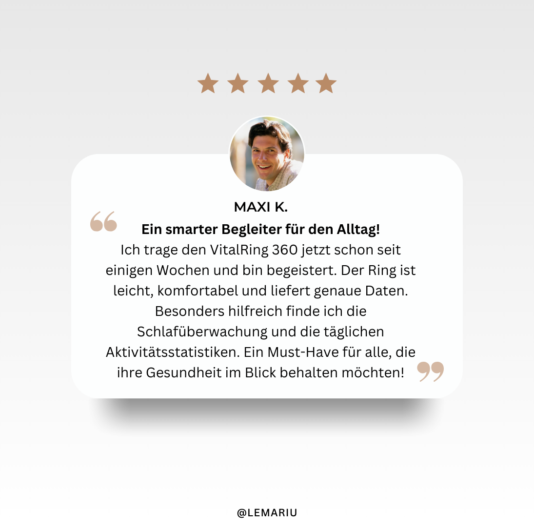 VitalRing 360 - Deine Gesundheit in einem Ring