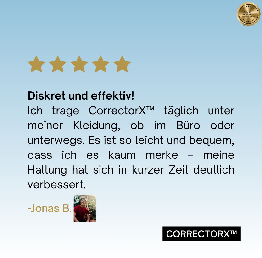 CorrectorX™️ - Korrektur in Echtzeit – Dein smarter Weg zu einer gesunden Haltung!