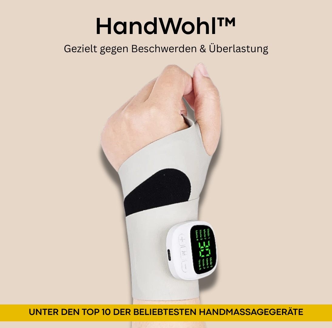 HandWohl™ – Dein intelligentes Massagegerät fürs Handgelenk
