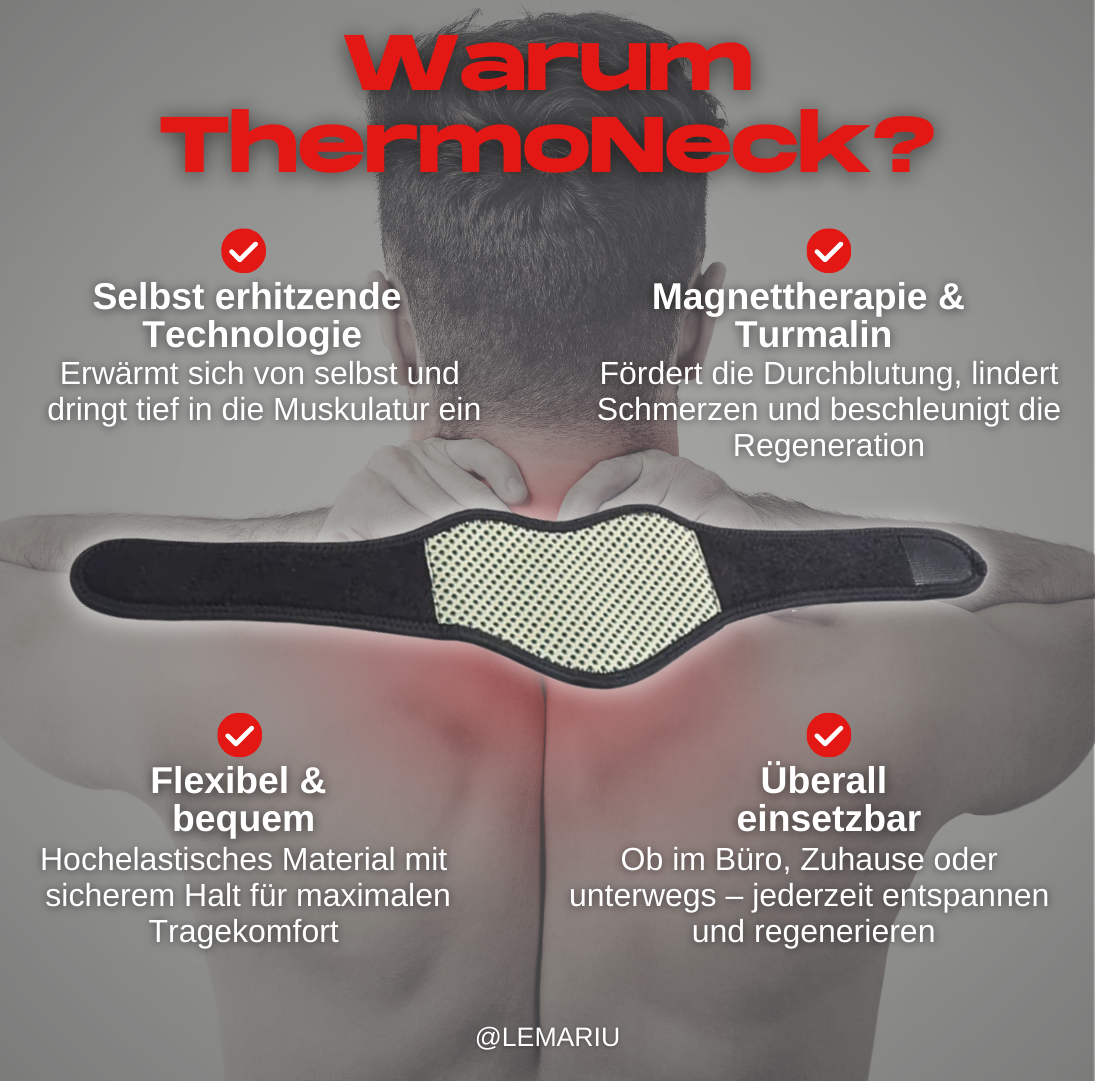 ThermoNeck – Der selbsterhitzende magnetische Nackenstützer