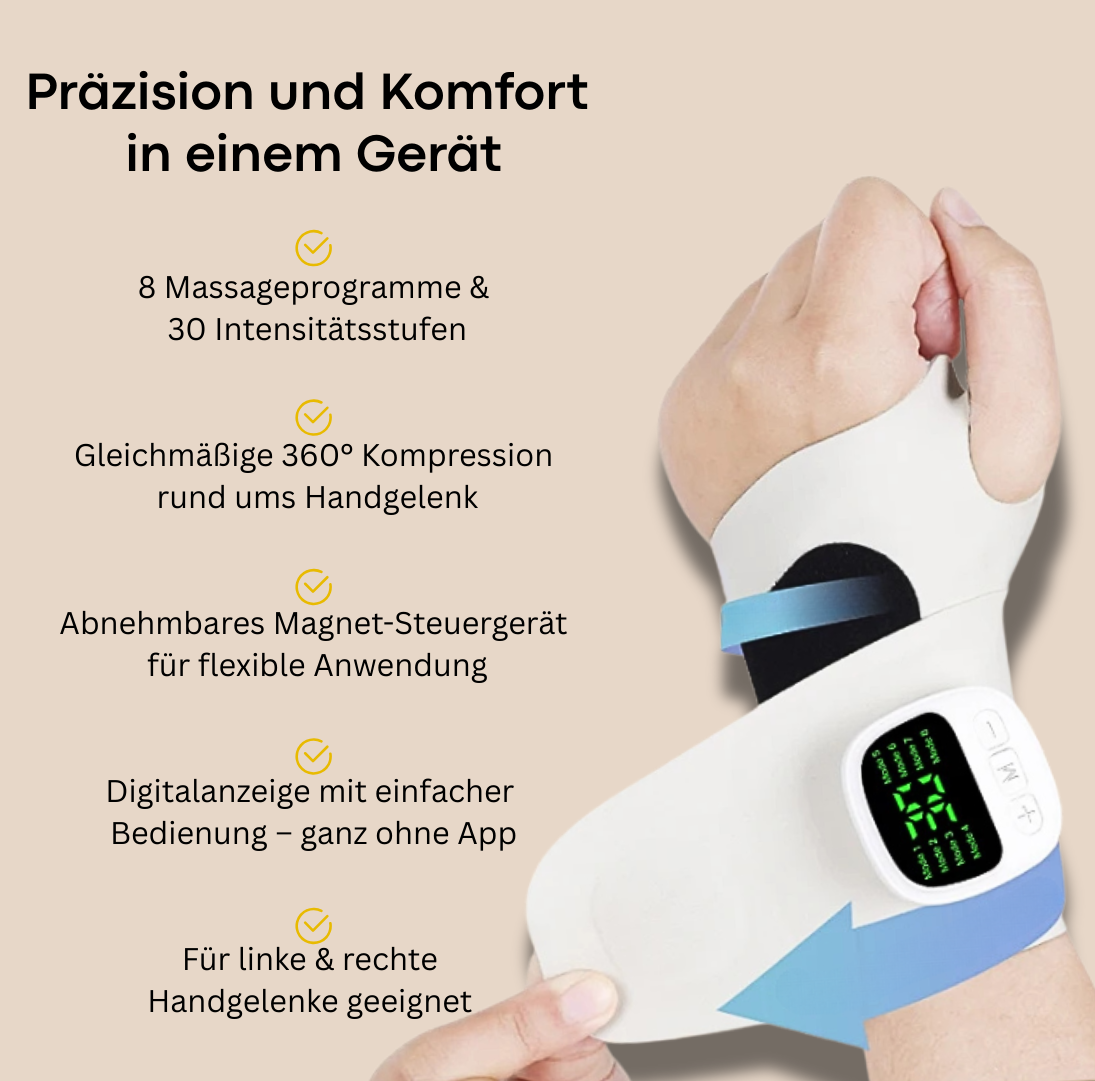 HandWohl™ – Dein intelligentes Massagegerät fürs Handgelenk