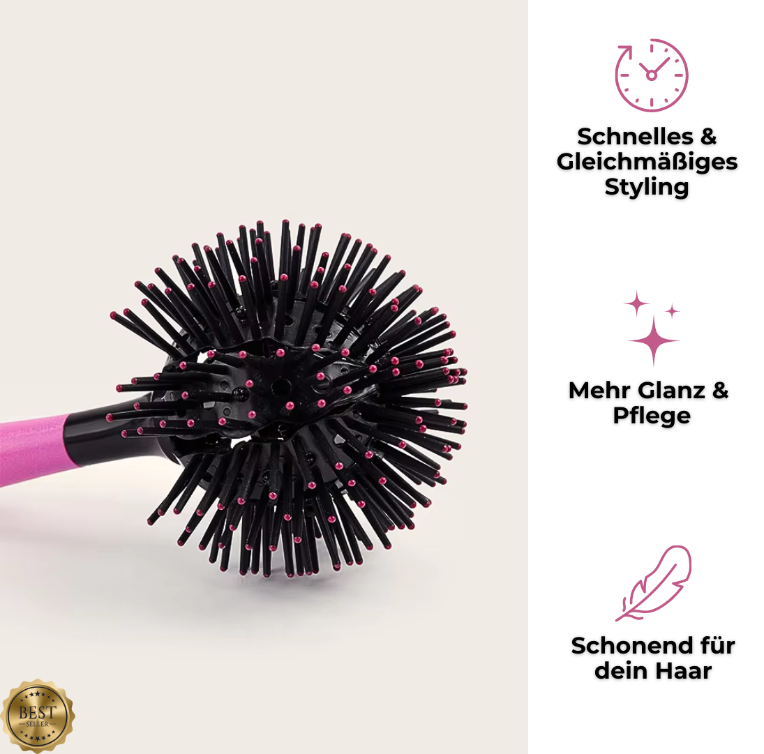 Curl&Shine™ Rundbürste: 360° Perfektion für dein Styling