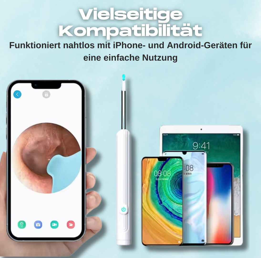 ClearEar - Die Zukunft der Ohrenpflege, mit hochauflösender Kamera