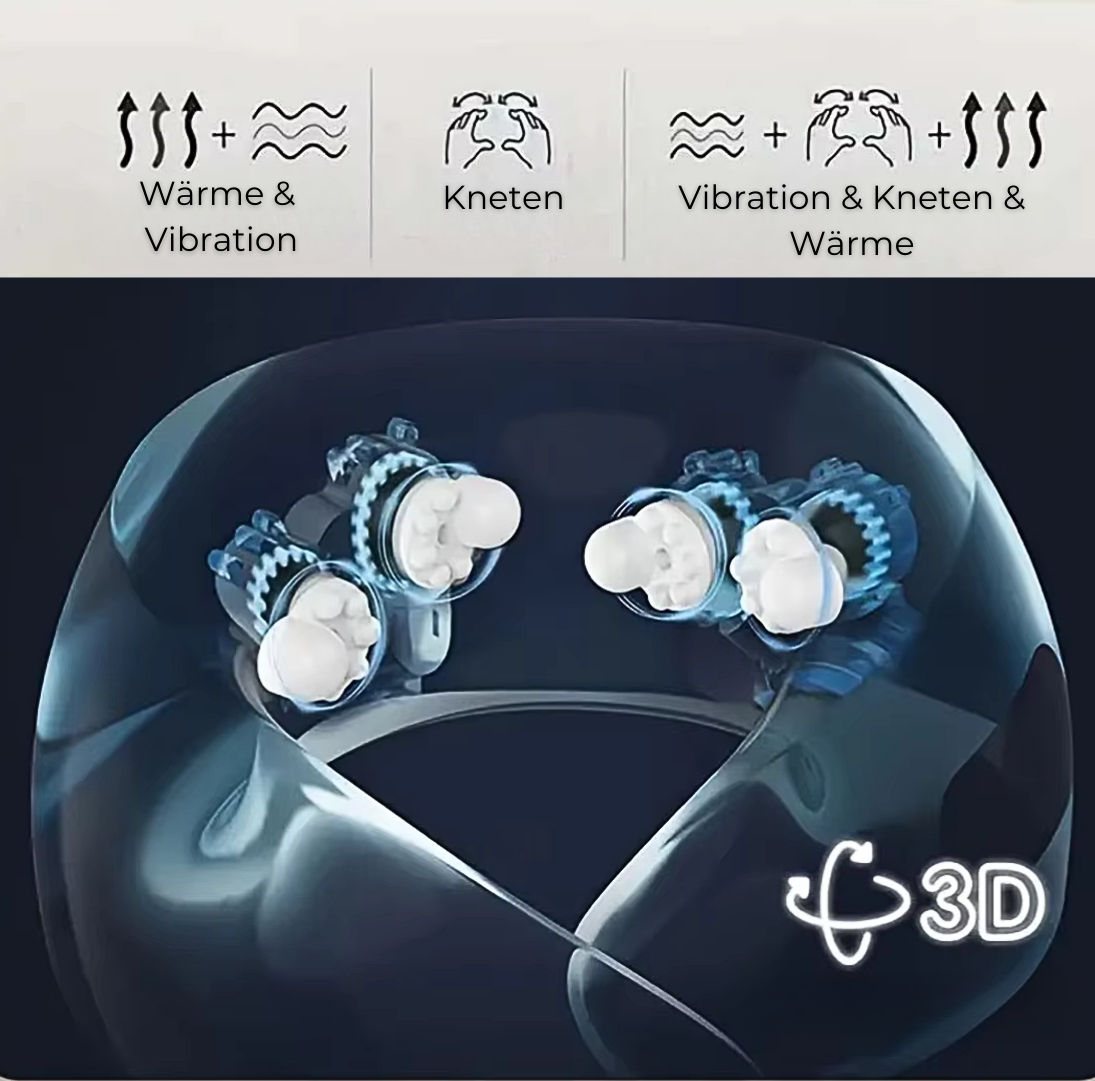 DreamNeck™️ – Nackenmassage und Wärme für ultimativen Komfort