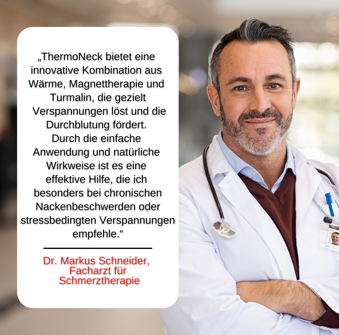ThermoNeck – Der selbsterhitzende magnetische Nackenstützer