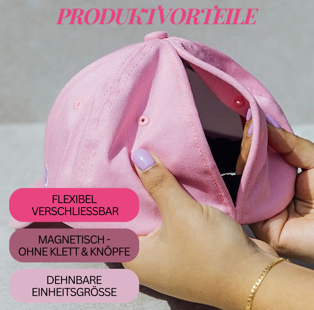 Ponytail Cap - Magnetisch. Praktisch. Wunderschön.