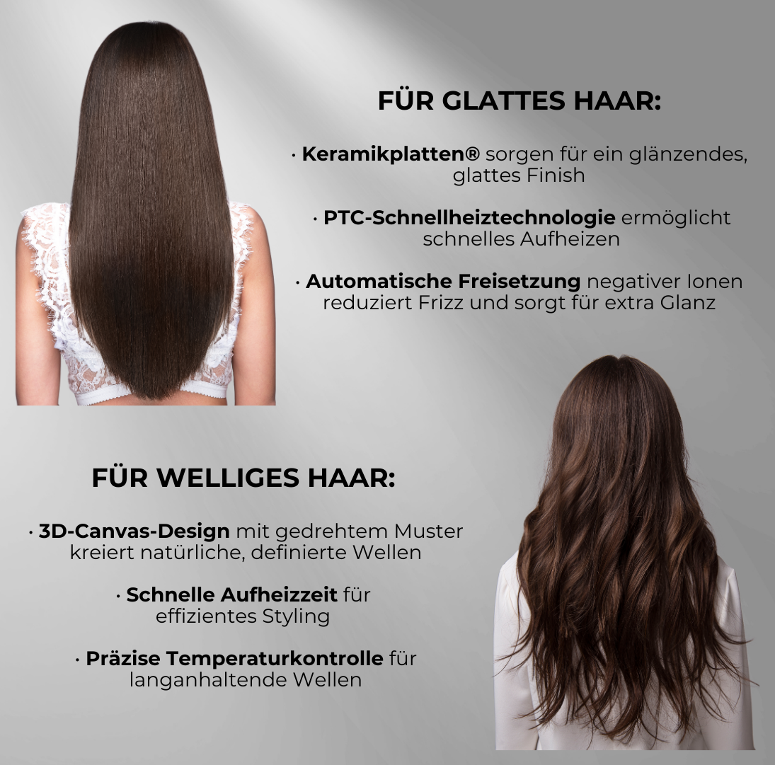 StyleSwitch Pro™️ – Perfekte Locken oder glatte Haare, ohne Kompromisse