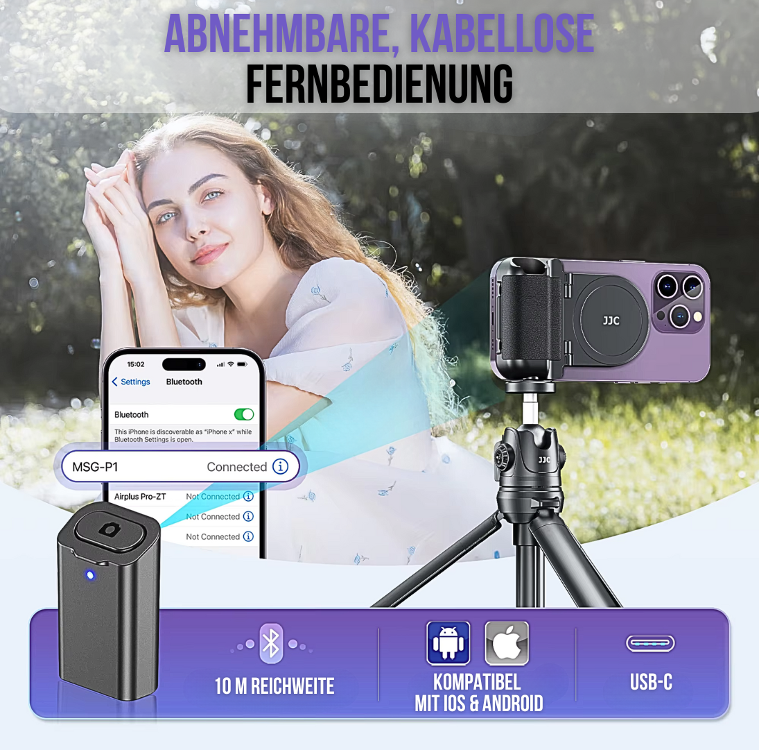 EasyMag – Der magnetische Handyhalter mit Bluetooth-Auslöser