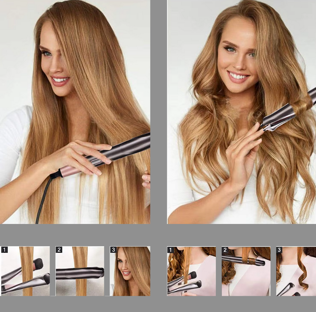 StyleSwitch Pro™️ – Perfekte Locken oder glatte Haare, ohne Kompromisse