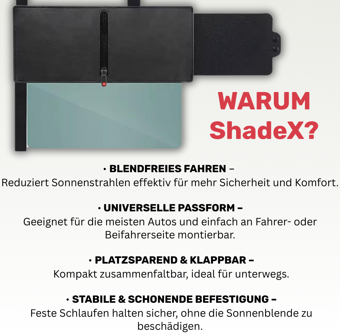 ShadeX - Fahr mit Stil und Weitblick