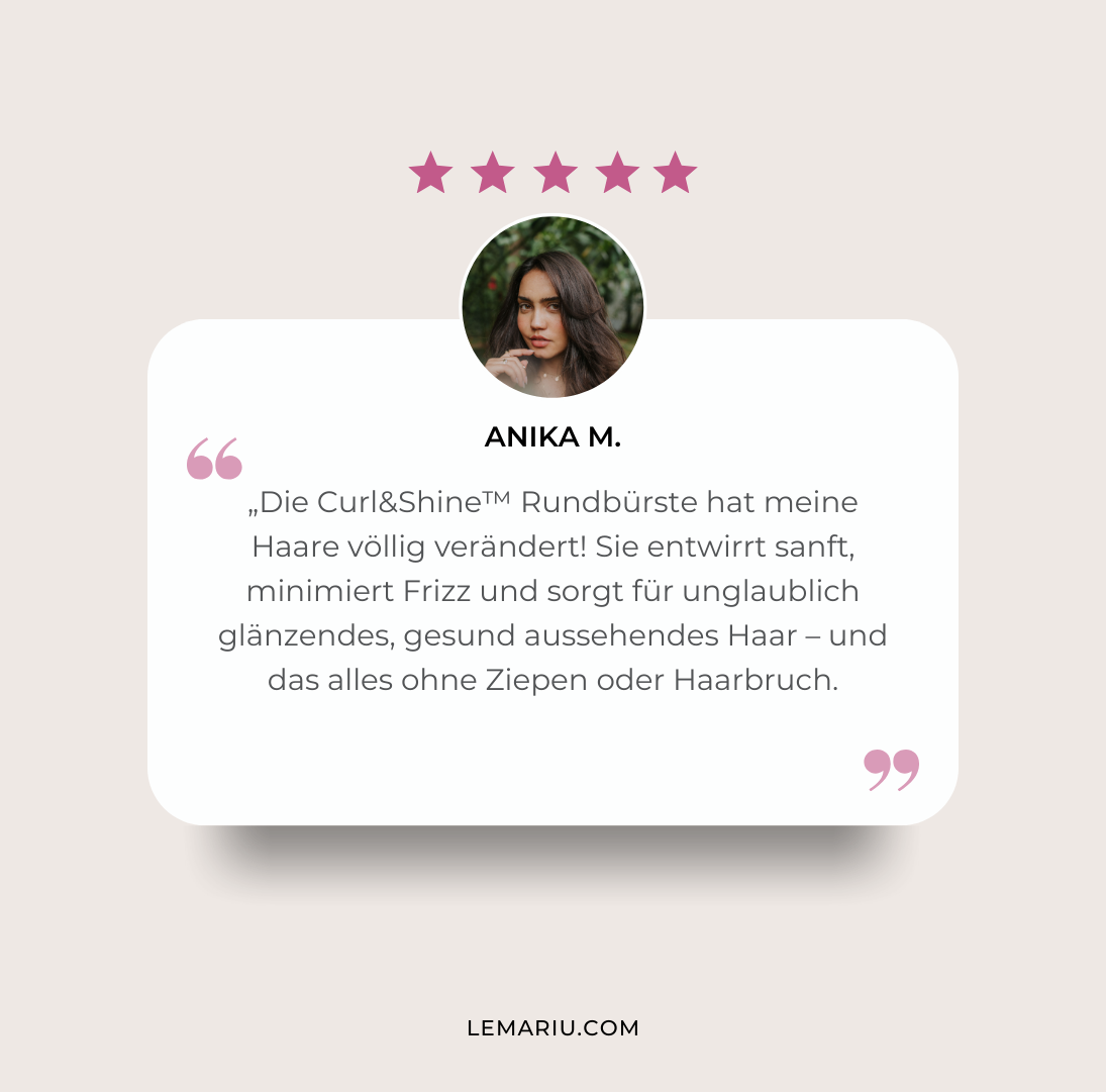 Curl&Shine™ Rundbürste: 360° Perfektion für dein Styling