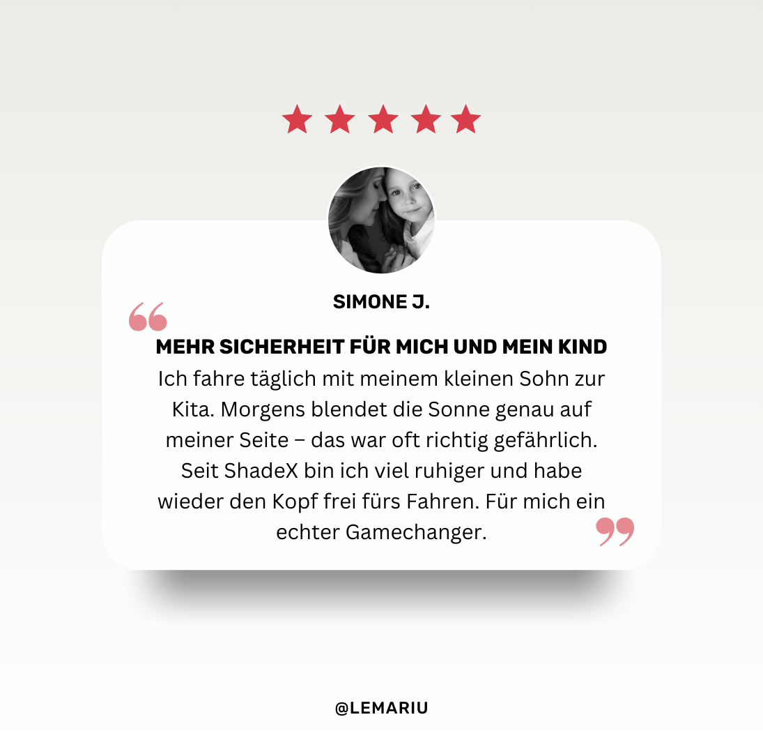 ShadeX - Fahr mit Stil und Weitblick