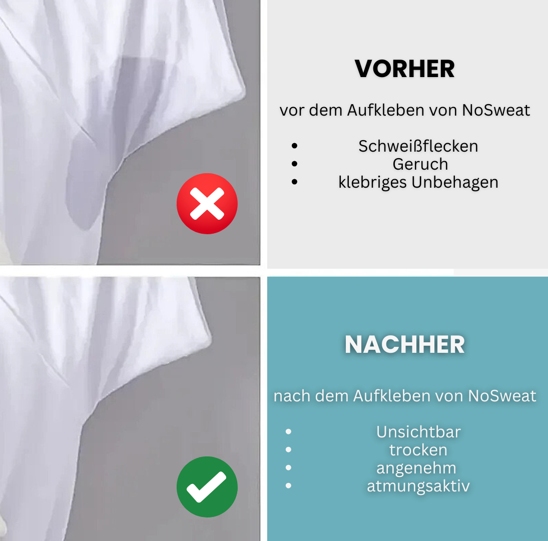 NoSweat Pad: Das Ende des Schweißflecks – Für alle, die trocken bleiben wollen