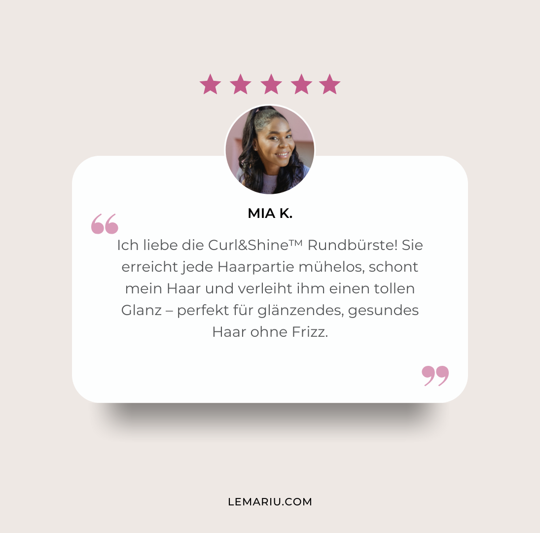 Curl&Shine™ Rundbürste: 360° Perfektion für dein Styling
