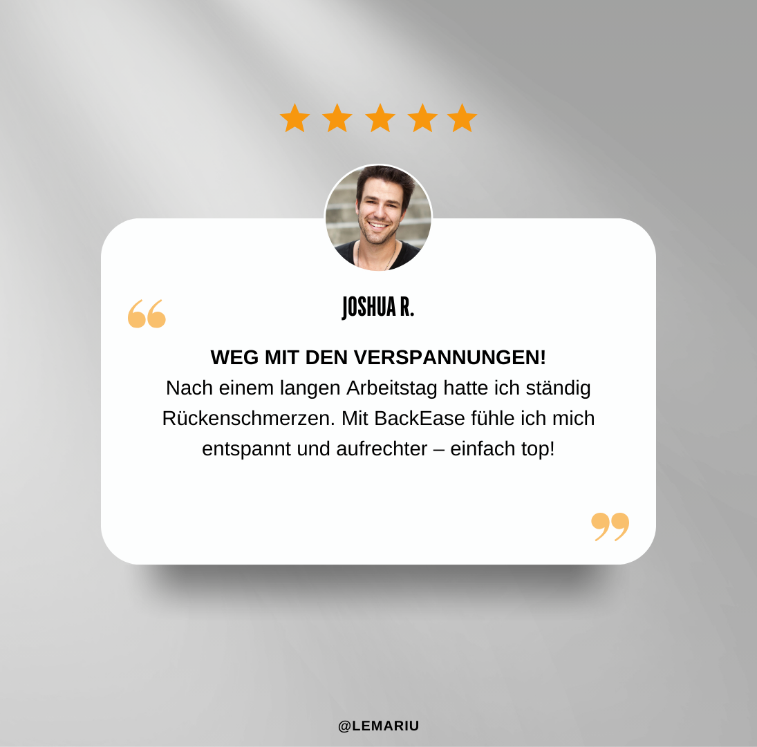 BackEase - Deine Rückenschmerzen, unsere Lösung
