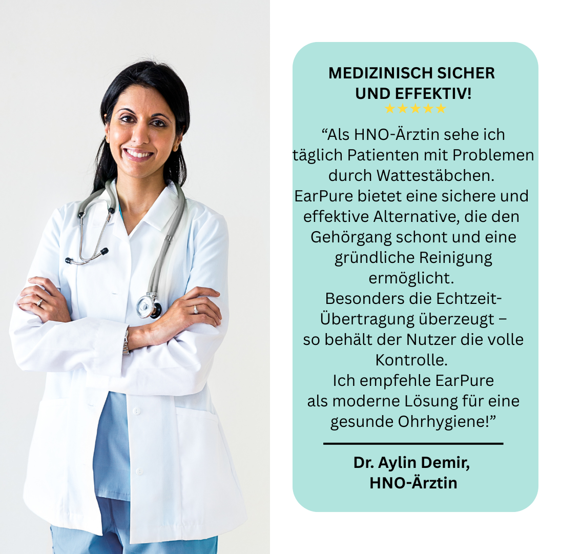 EarPure – Die Revolution der Ohrhygiene: Sicher, Sanft & mit Echtzeit-Übertragung