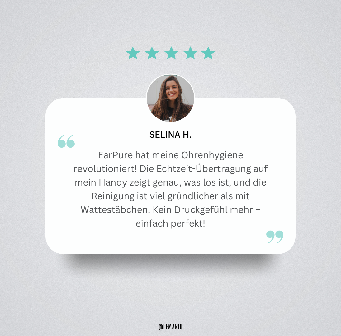 EarPure – Die Revolution der Ohrhygiene: Sicher, Sanft & mit Echtzeit-Übertragung