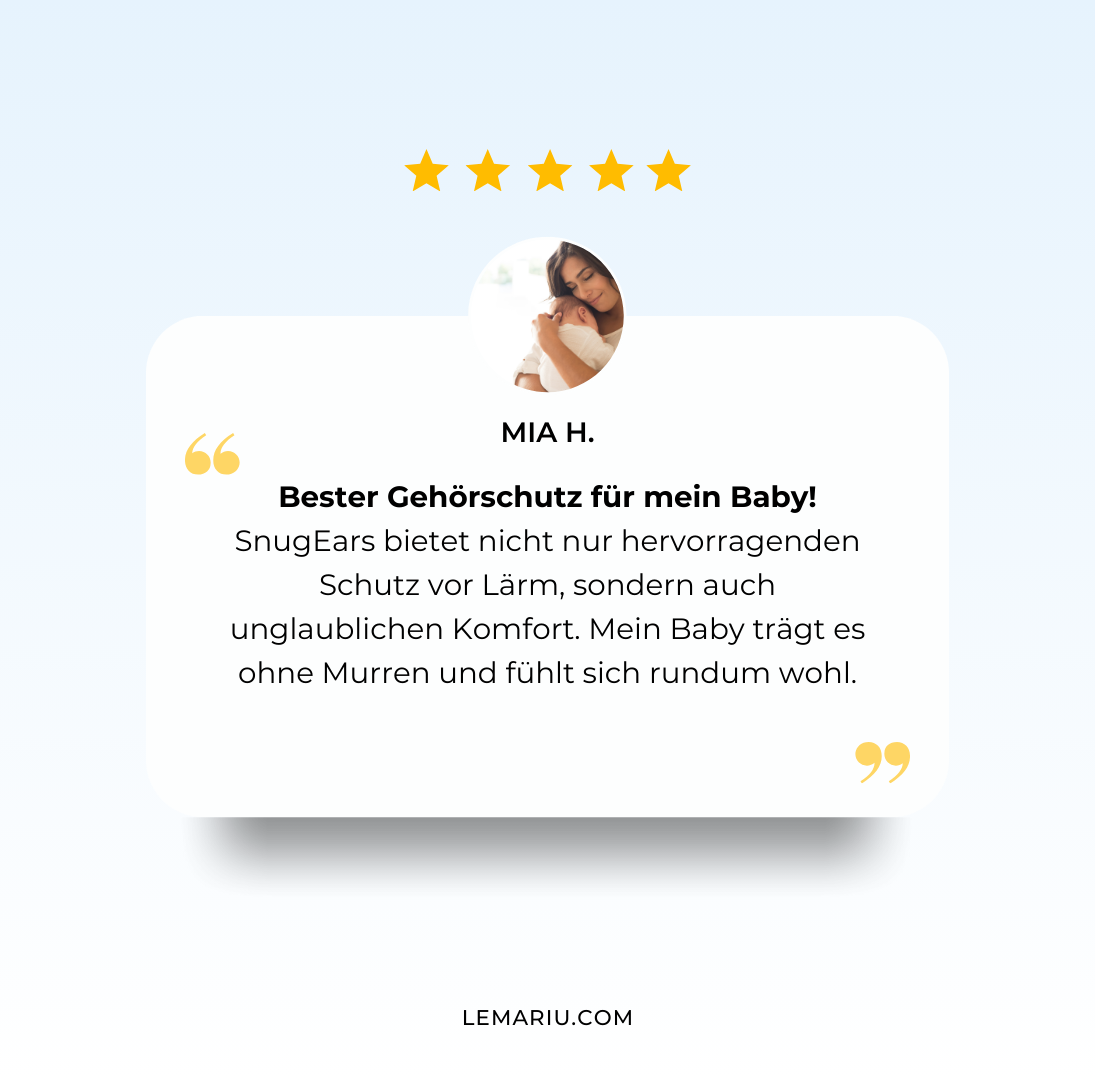 SnugEars™️ – Ultimativer Schutz für kleine Ohren, absolute Ruhe für dein Baby