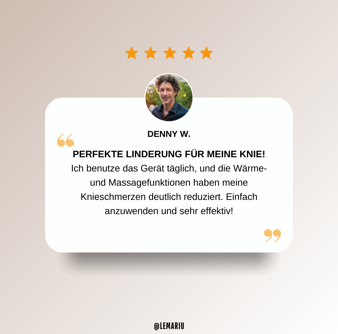 FlexiRelief Pro – 3-in-1 Wärmemassage für Knie, Schulter & Ellbogen