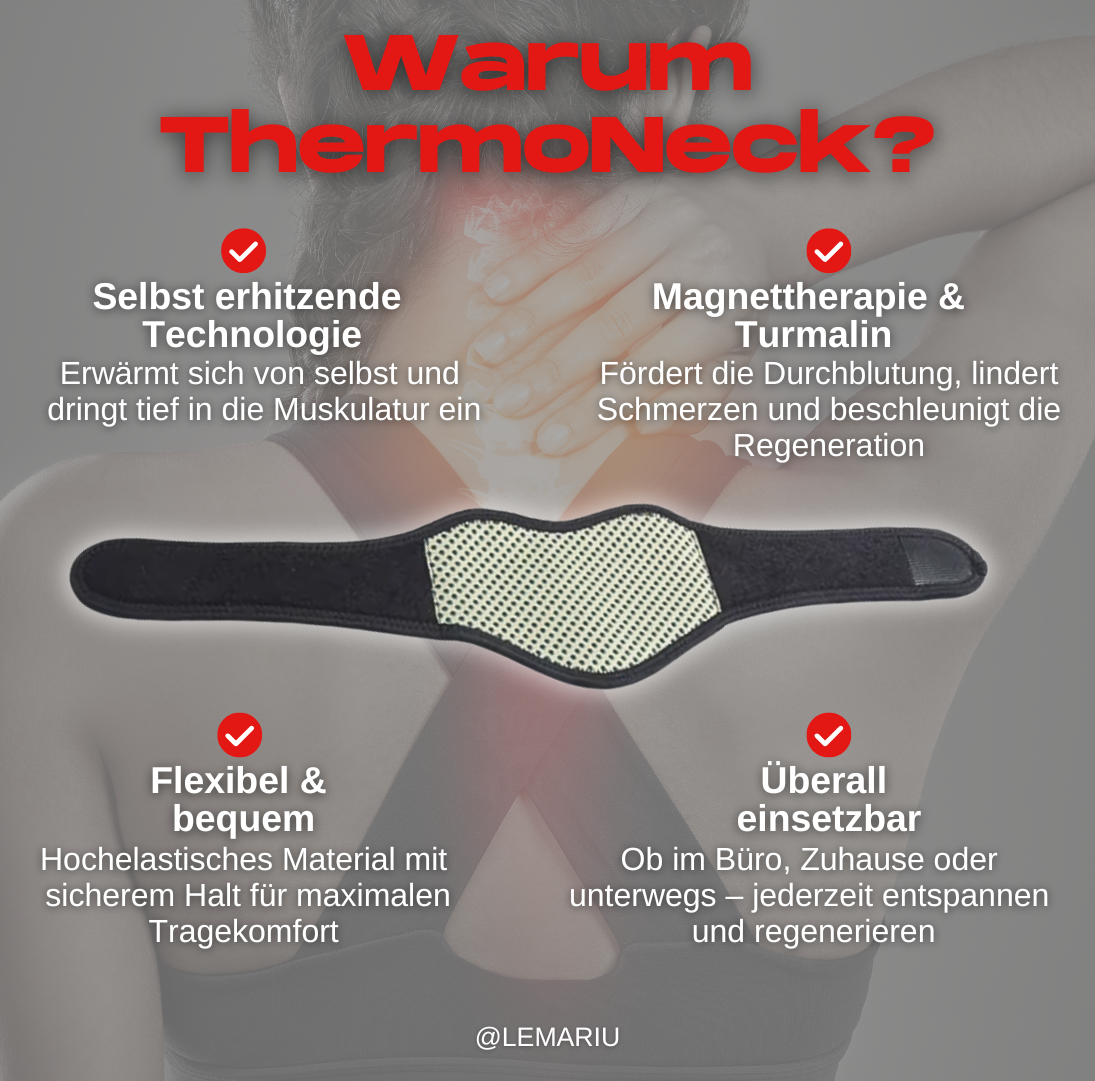 ThermoNeck – Der selbsterhitzende magnetische Nackenstützer