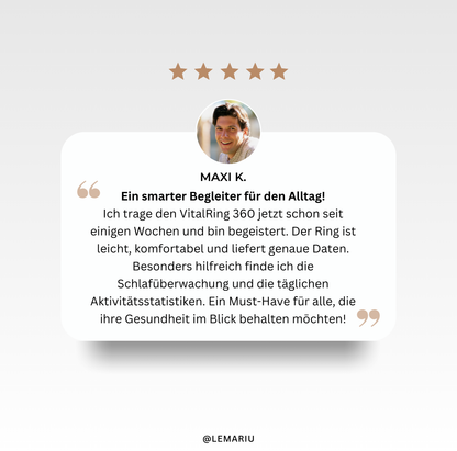 VitalRing 360 -  Deine Gesundheit in einem Ring