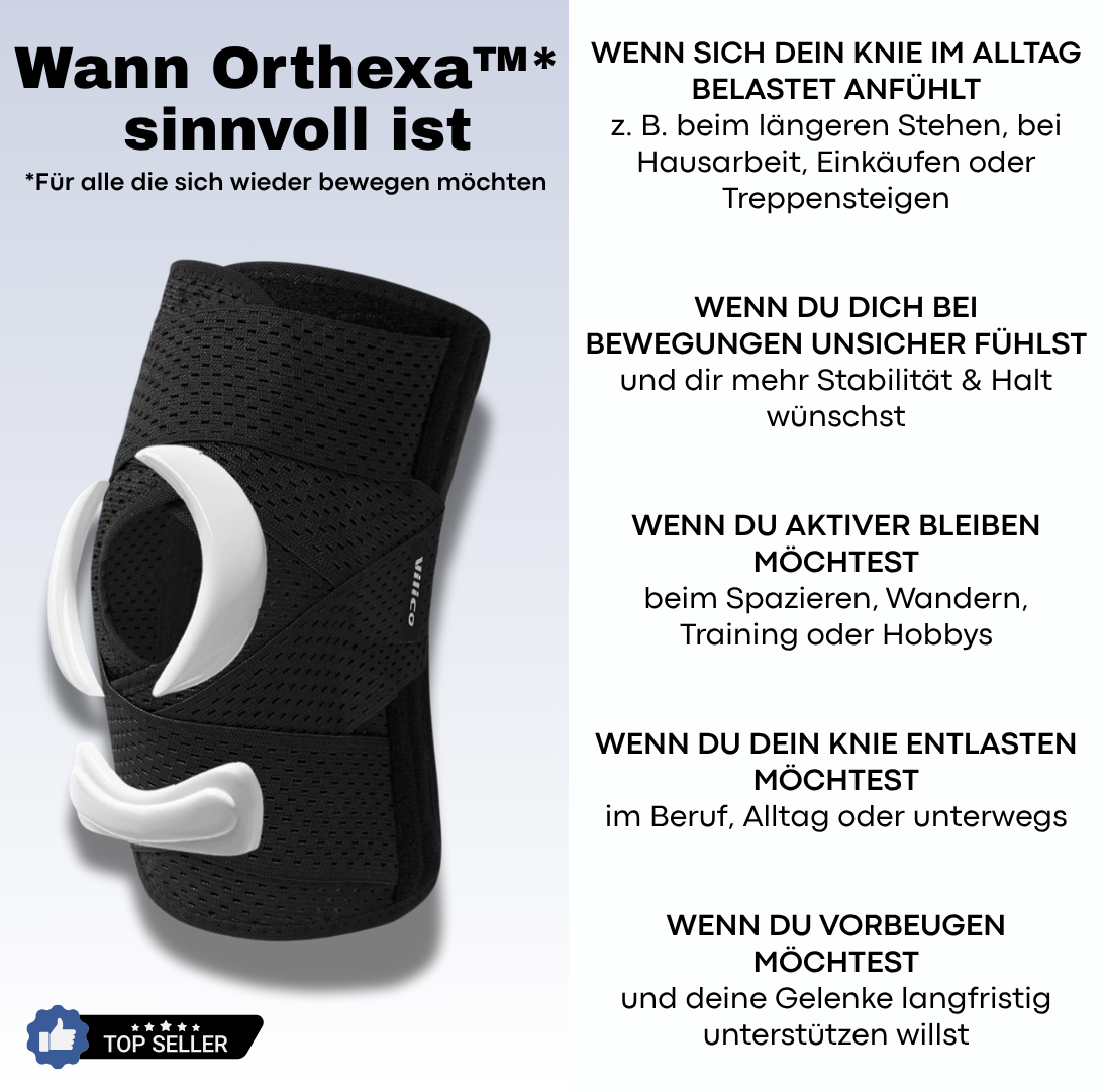 Orthexa™ – Mehr Stabilität für dein Knie, bei jedem Schritt