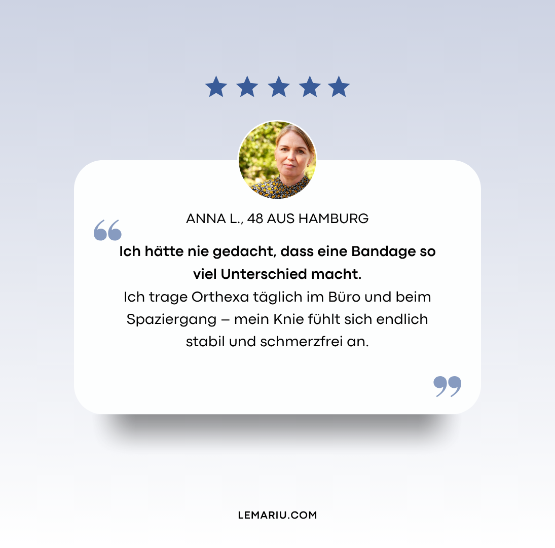 Orthexa™ – Mehr Stabilität für dein Knie, bei jedem Schritt
