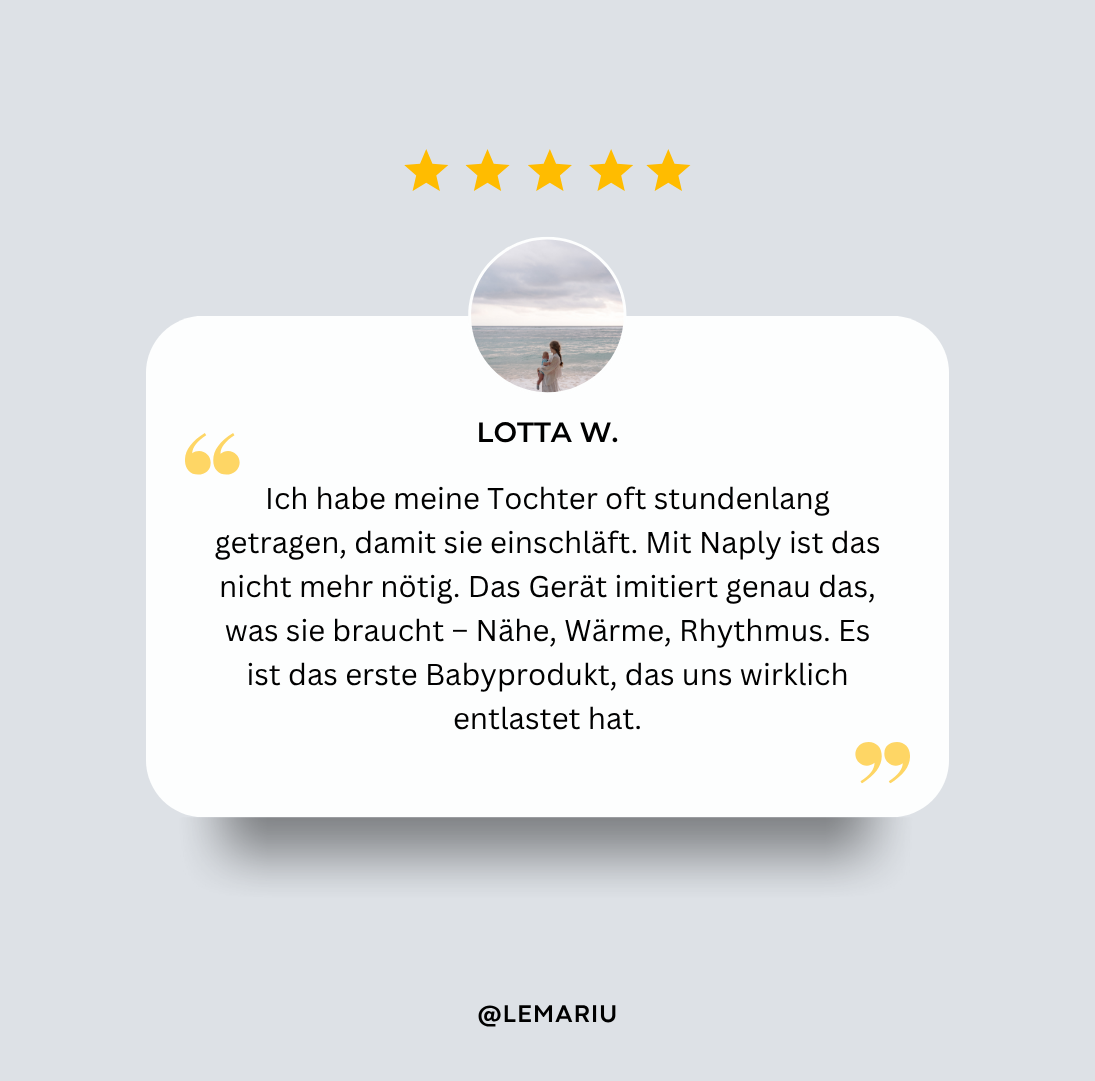 Naply™ – Die smarte Einschlafhilfe gegen Unruhe und lange Nächte