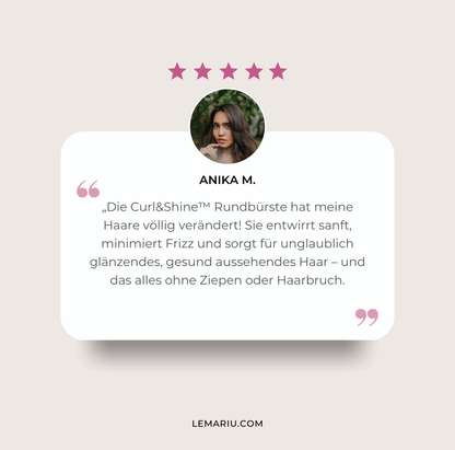 Curl&Shine™ Rundbürste: 360° Perfektion für dein Styling