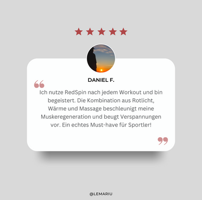 RedSpin - Erwecke deine Energie. Lindere deine Verspannungen.