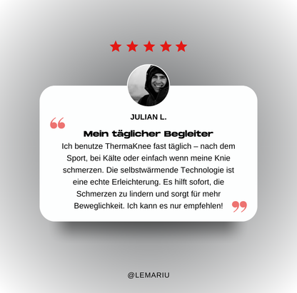 ThermaKnee - Der selbsterwärmende Knieschutz