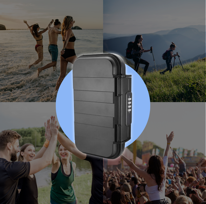 TripVault – Der mobile Safe mit Zahlenschloss für Strand, Sport & Outdoor