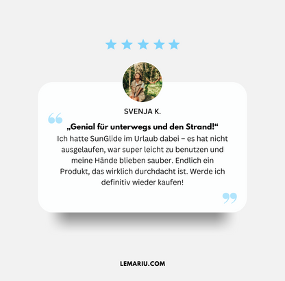 SunGlide – Die saubere Revolution für deinen Sonnenschutz