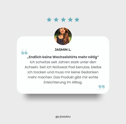 NoSweat Pad: Das Ende des Schweißflecks – Für alle, die trocken bleiben wollen