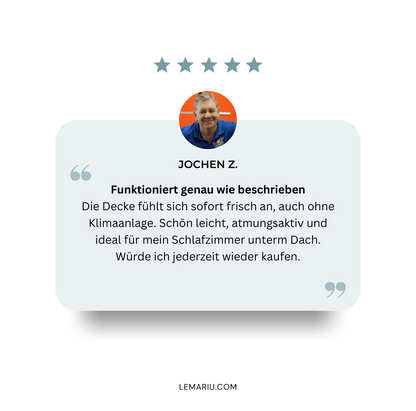 Cooliq – Die Kühldecke für erholsamen Schlaf trotz Sommerhitze