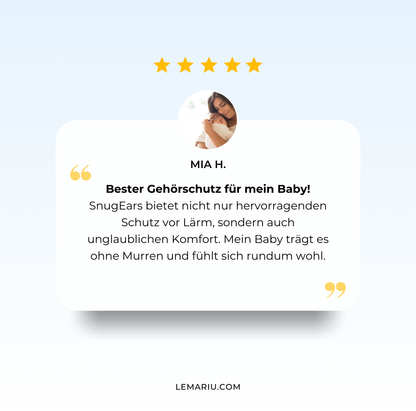 SnugEars™️ – Ultimativer Schutz für kleine Ohren, absolute Ruhe für dein Baby